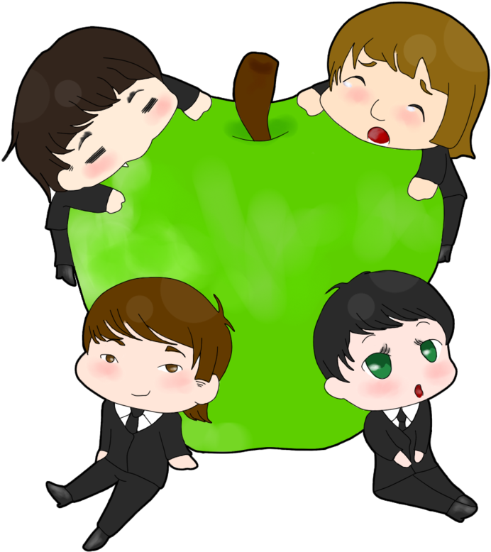 Image Transparent Chibi The Anime Fan Art Transprent - The Beatles (900x1111), Png Download
