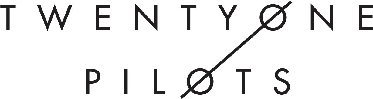 Tumblr Static - Drawing Twenty One Pilots Logo (1200x277), Png Download