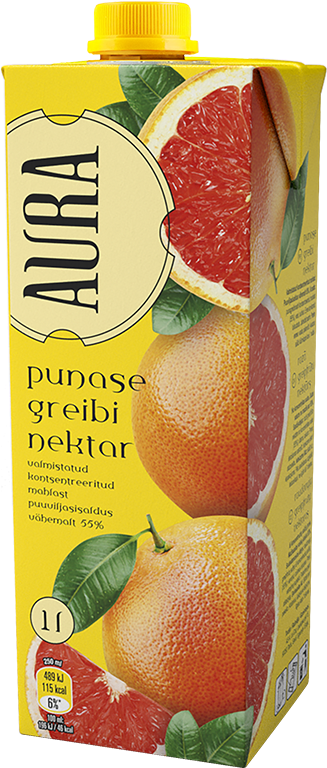 Aura Red Grapefruit Nectar - Aura (400x780), Png Download