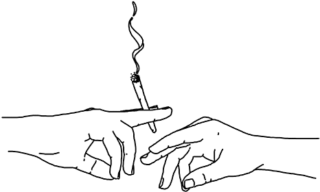 Cigarette Clipart Tumblr Transparent - Transparent Cigarette Gif (499x427), Png Download