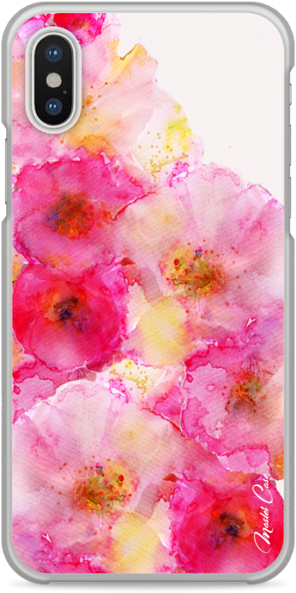 Coque Iphone X Watercolor Bouquet Flowers - Flower (1230x900), Png Download