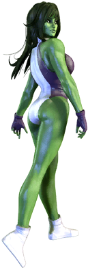 She-hulk - She Hulk Marvel Characters (300x420), Png Download