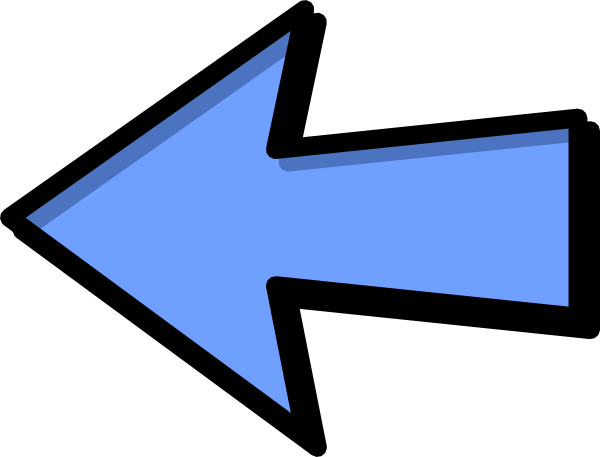 How To Set Use Blue Arrow Left Svg Vector (600x457), Png Download