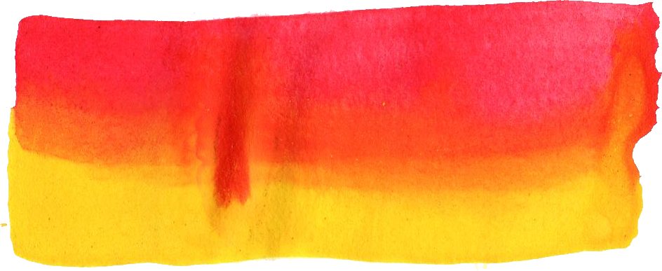 Free Download - Red And Yellow Watercolor (944x387), Png Download
