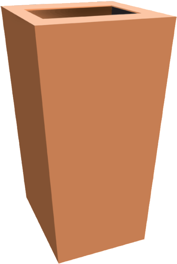 Chelsea Square Taper Corten Steel Planter - Keter Planter Taper Planter (1200x1200), Png Download