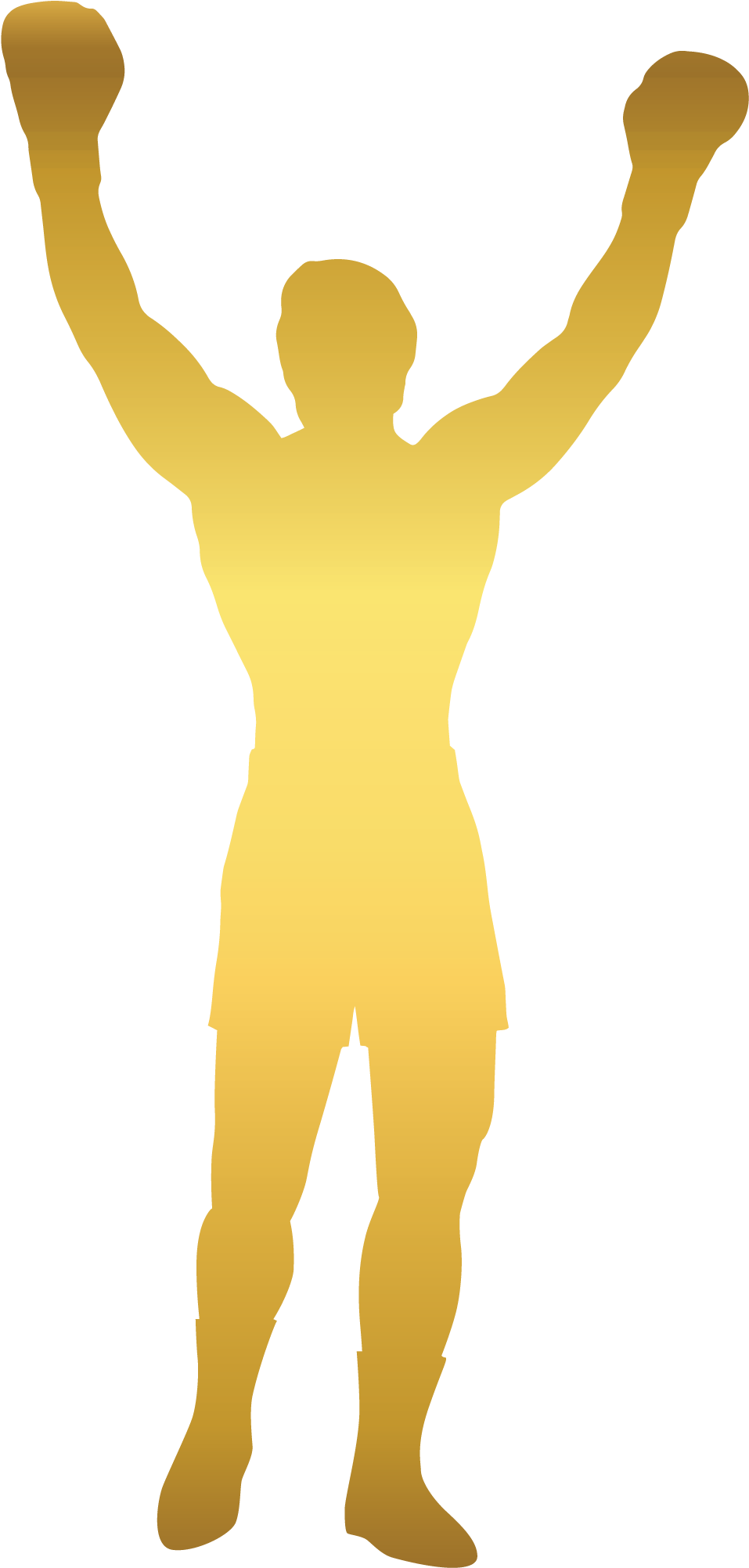 2018 Sylvester Stallone - Rocky Balboa Statue Silhouette (1005x2105), Png Download
