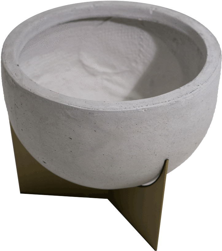 Oscar Planter - Concrete (890x890), Png Download