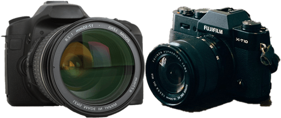 Dslr And Mirrorless Cameras - Digital Slr (1000x450), Png Download