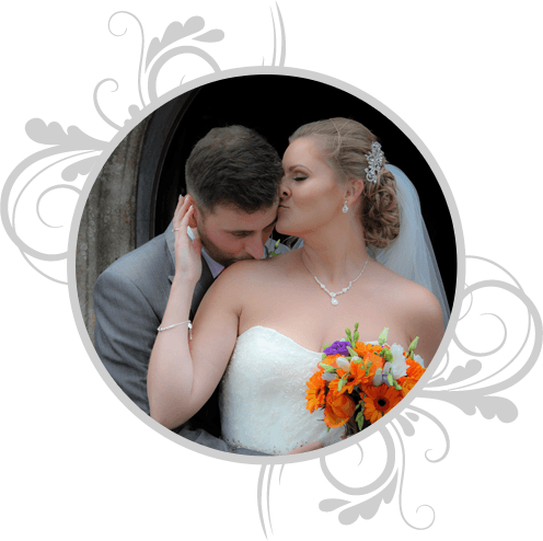 Wedding Couple In Front Of The Church - Wedding (496x494), Png Download