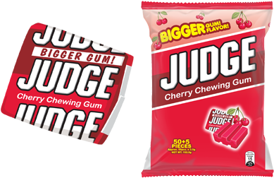 With Judge, The Well-loved Chewing Gum That Has Been - Judge Cherry Chewing Gum (466x260), Png Download