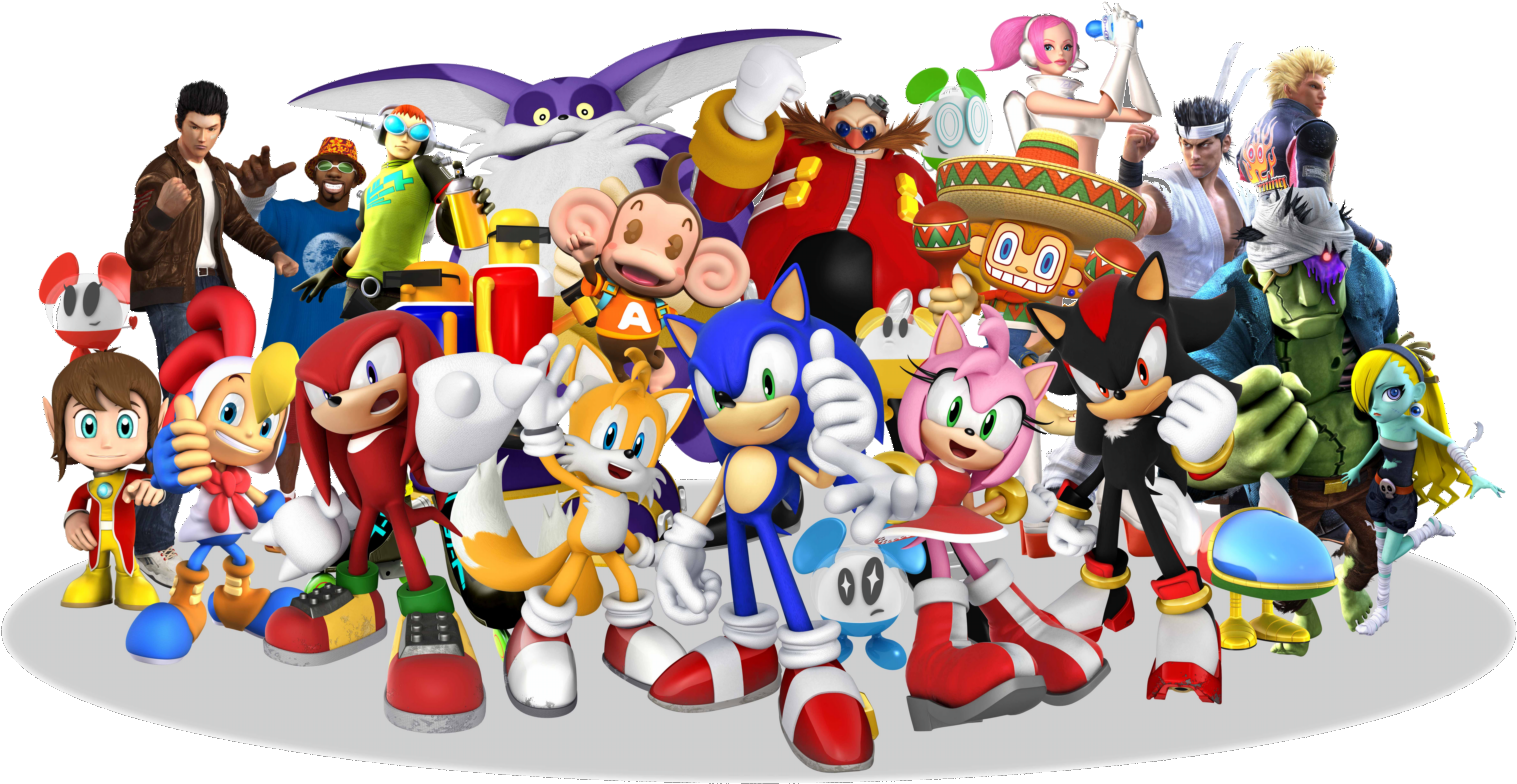 Sega Images Sega All-stars Hd Wallpaper And Background - Sonic And Sega All Stars Racing Behind (1556x941), Png Download