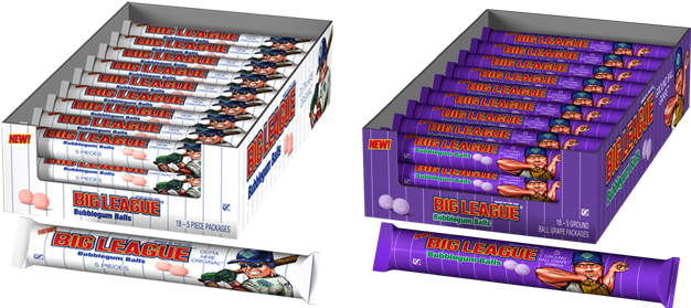 Big League Chew® To Debut New Bubblegum Ball 5-pack - Big League Chew Original Gumball Tube 5 (700x393), Png Download