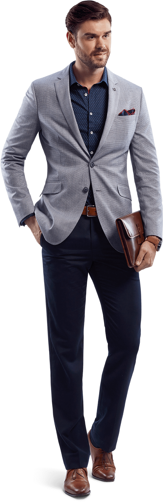 Fashion Formals - Suit (982x1964), Png Download