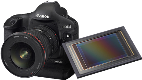 Canon, With Its Unmistakable Advantage In Cmos Image - Canon Eos 1d Mark Iii 10.0 Mp Digital Slr Camera - (540x270), Png Download