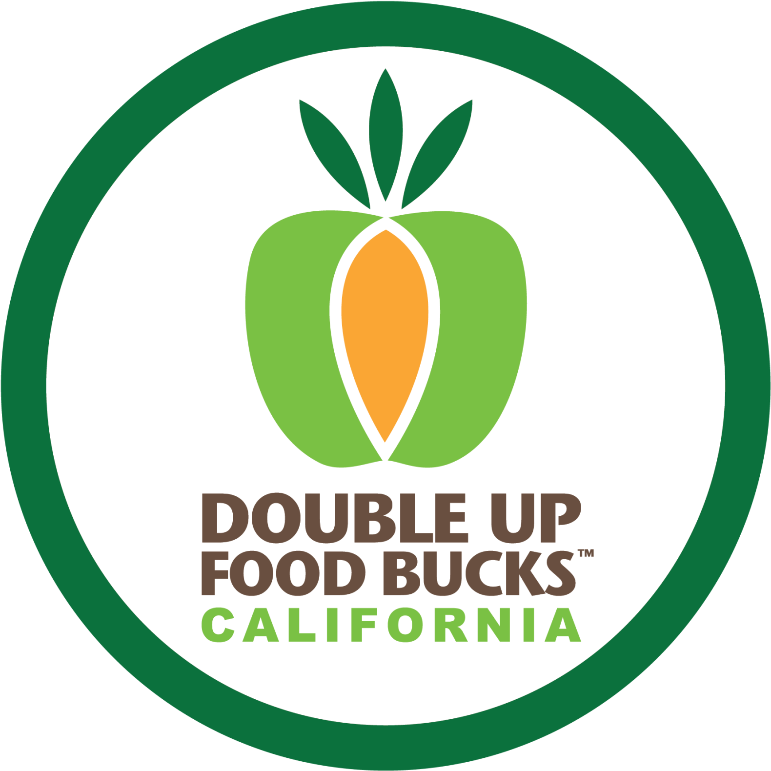 Double Up Food Bucks California Logo - Circle (1600x1600), Png Download