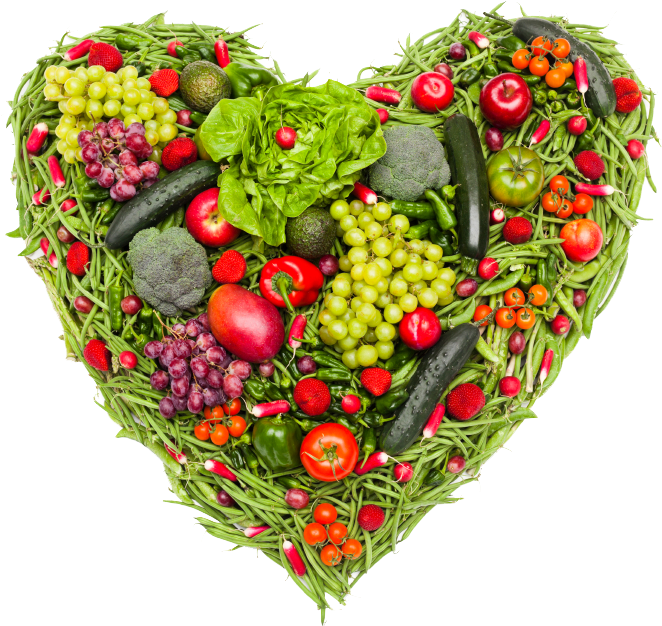 Png Free Stock Love Your Heart Through Living Bank - Healthy Heart Food Png (723x664), Png Download
