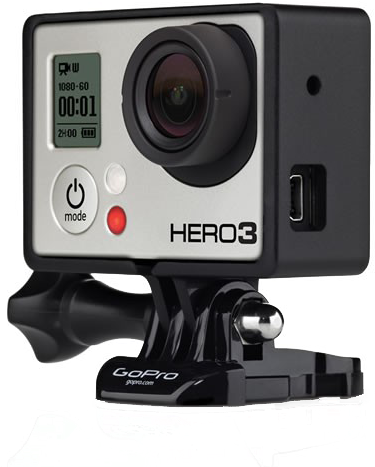 Gopro Camera Clipart Canon - Gopro Frame Mount For Hero 4/3/3+ (710x520), Png Download