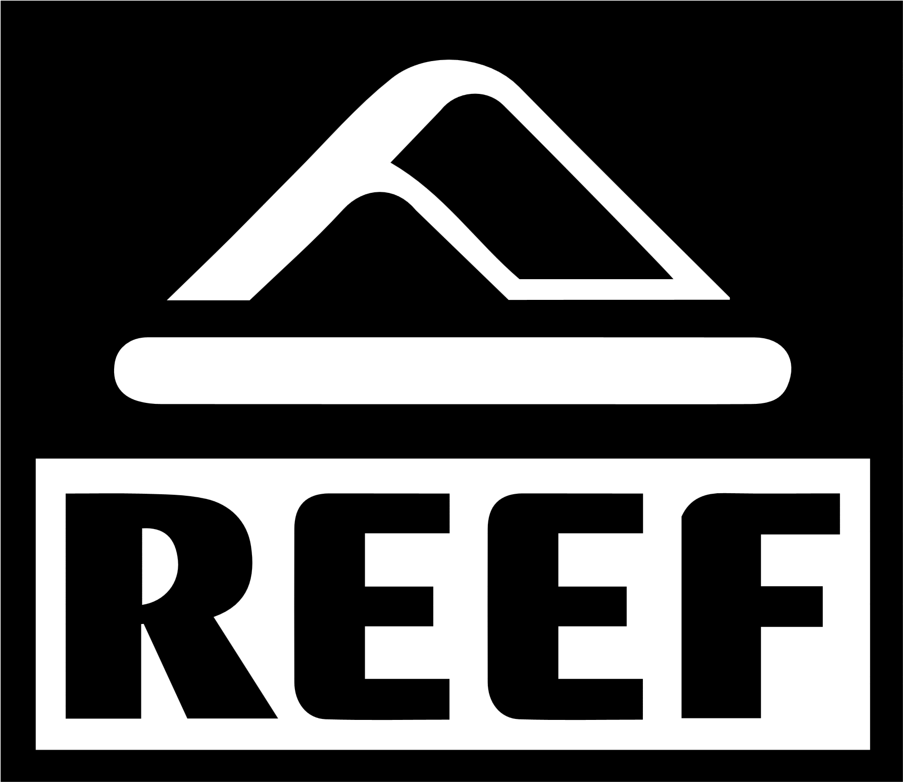 Reef Logo - Mens Phantom Flip-flop (1000x900), Png Download