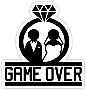 Marriage Game Over Png Quality Backgrounds For Powerpoint (375x360), Png Download