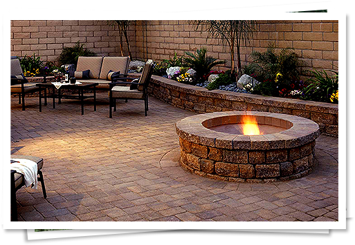 Enjoy Those Great Summer Nights With A New Fire Pit - Backyard Paver Ideas (609x385), Png Download