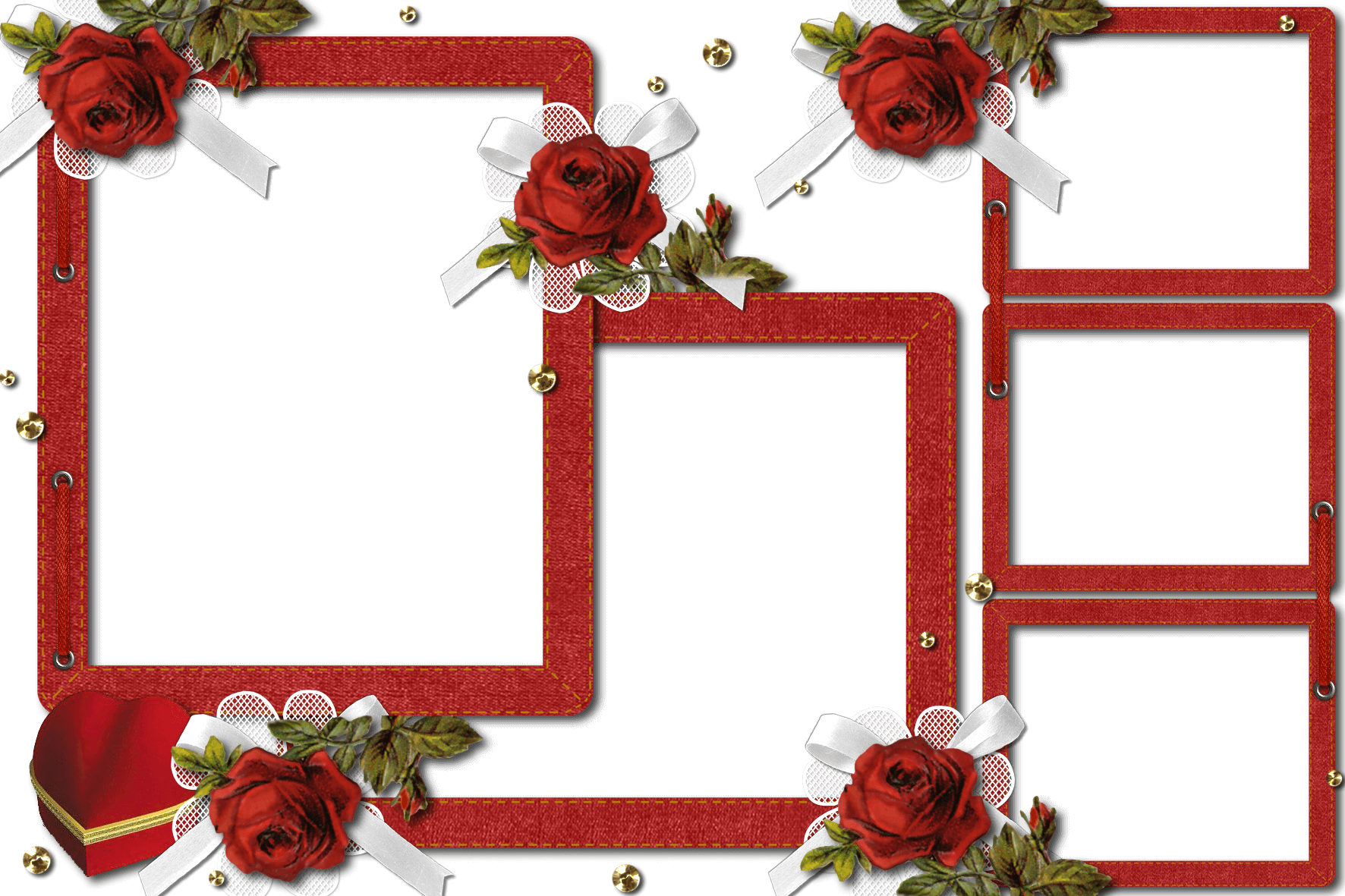 Red Wedding Frame Png Clipart Picture Frames - Indian Wedding Frame Png (900x600), Png Download