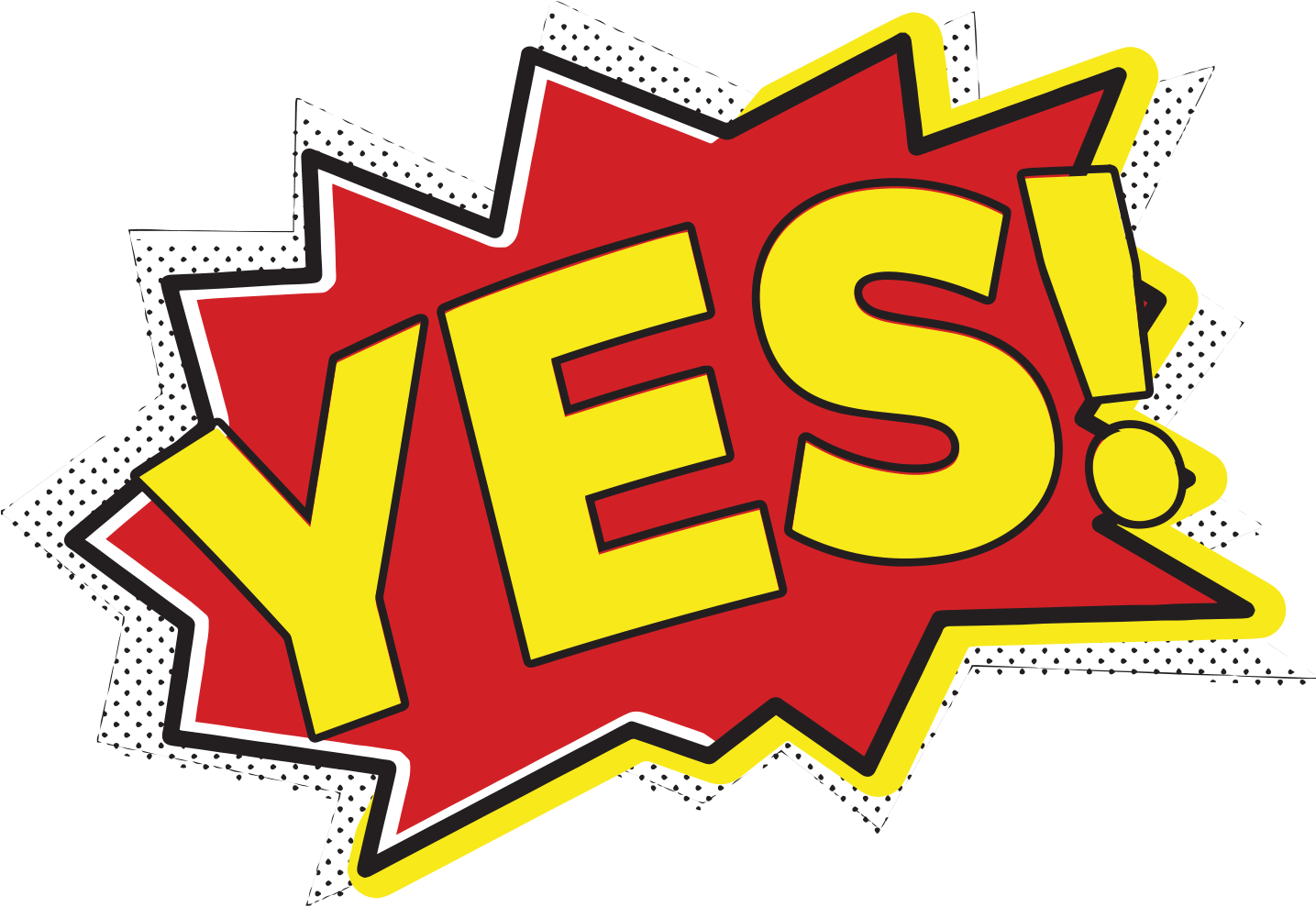 Yes - Transparent Yes (1483x1080), Png Download