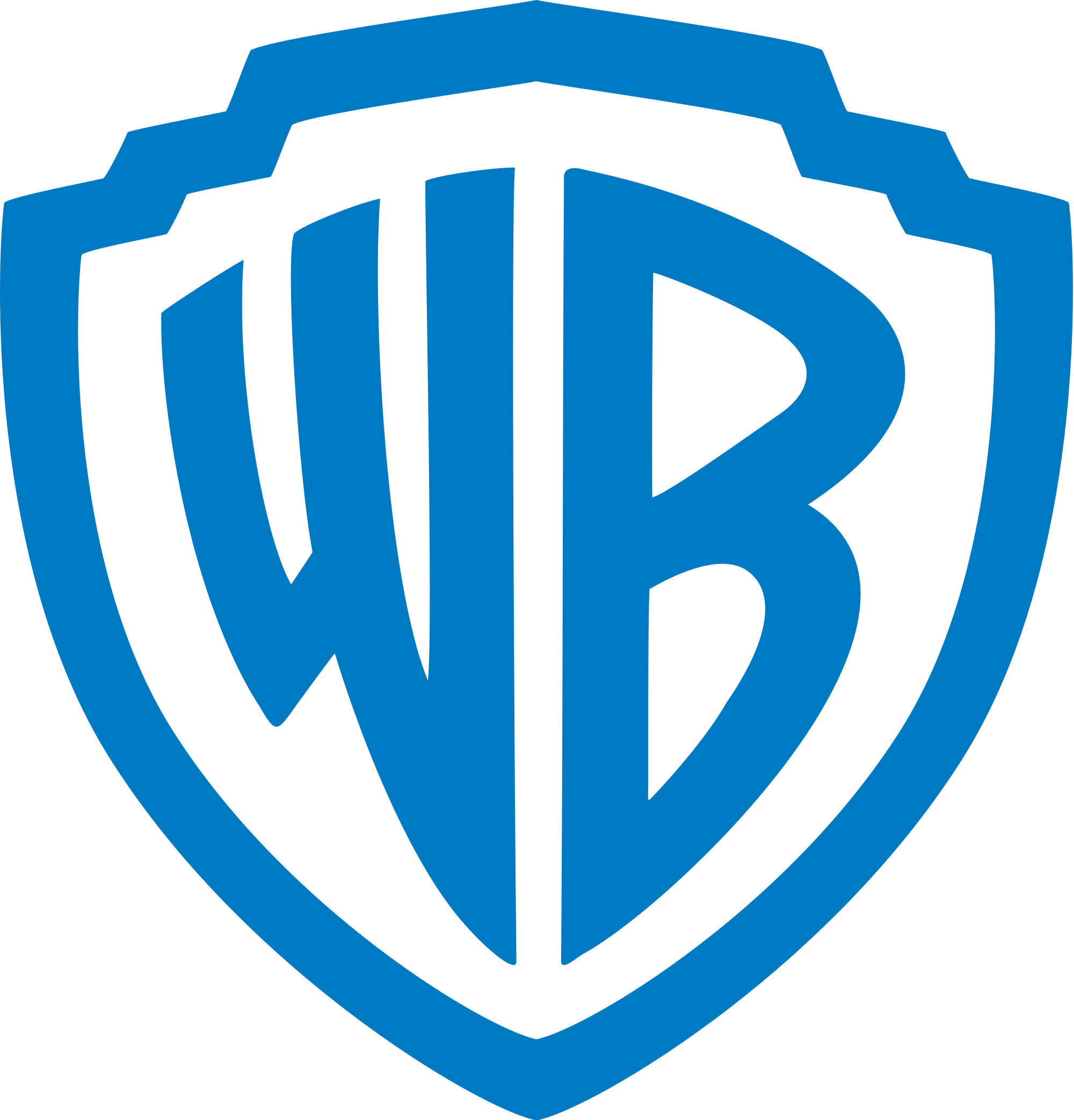 1000px-warner Bros Logo - Warner Bros (1000x1042), Png Download