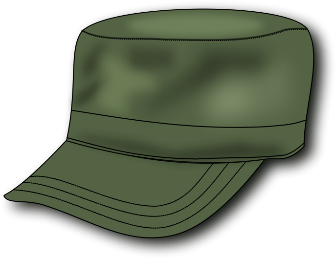 Cartoon School Hat - Military Hat Clip Art (800x800), Png Download