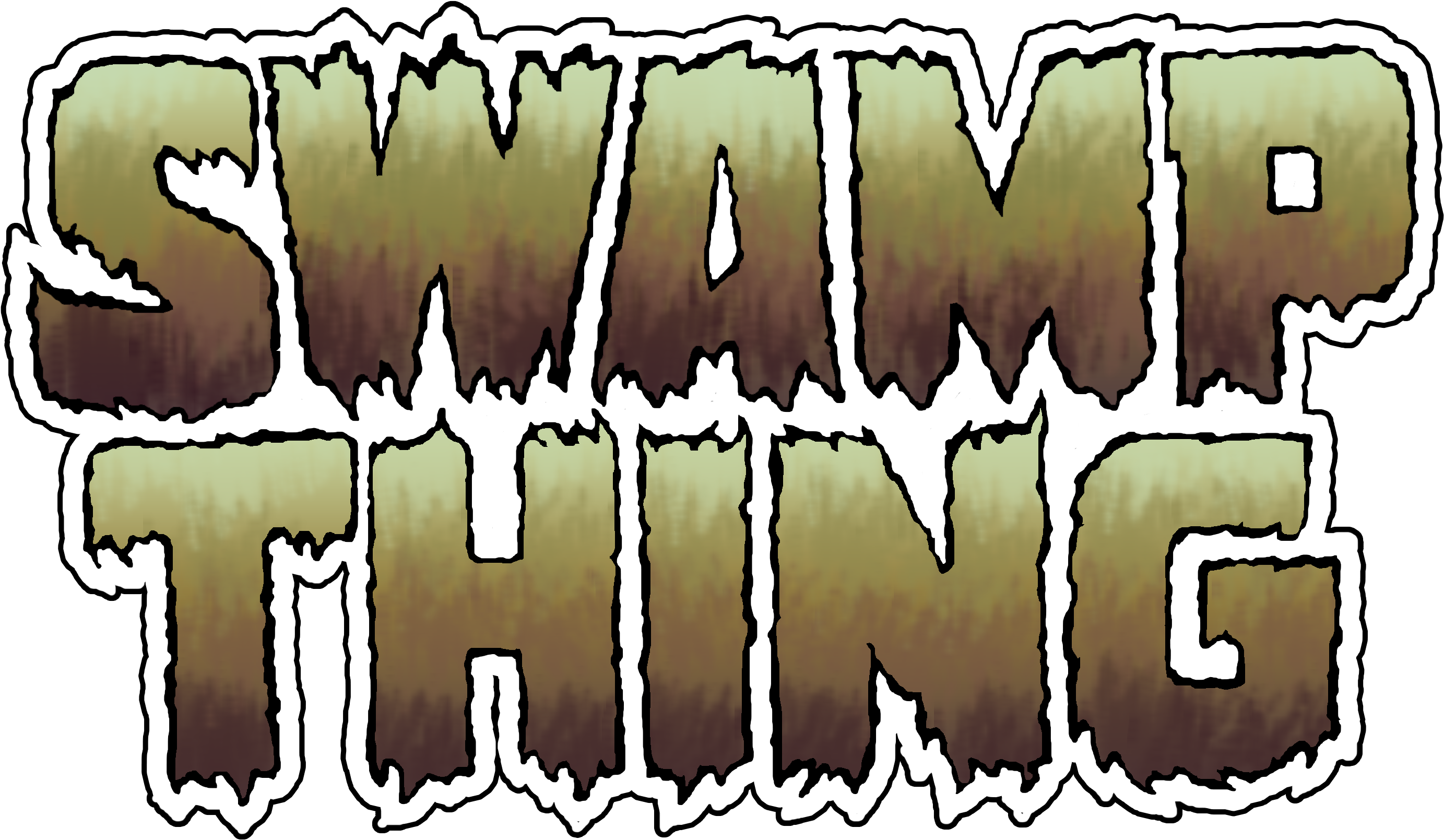 "swamp Thing" Logo Recreated With Photoshop - Swamp Thing (3000x3000), Png Download