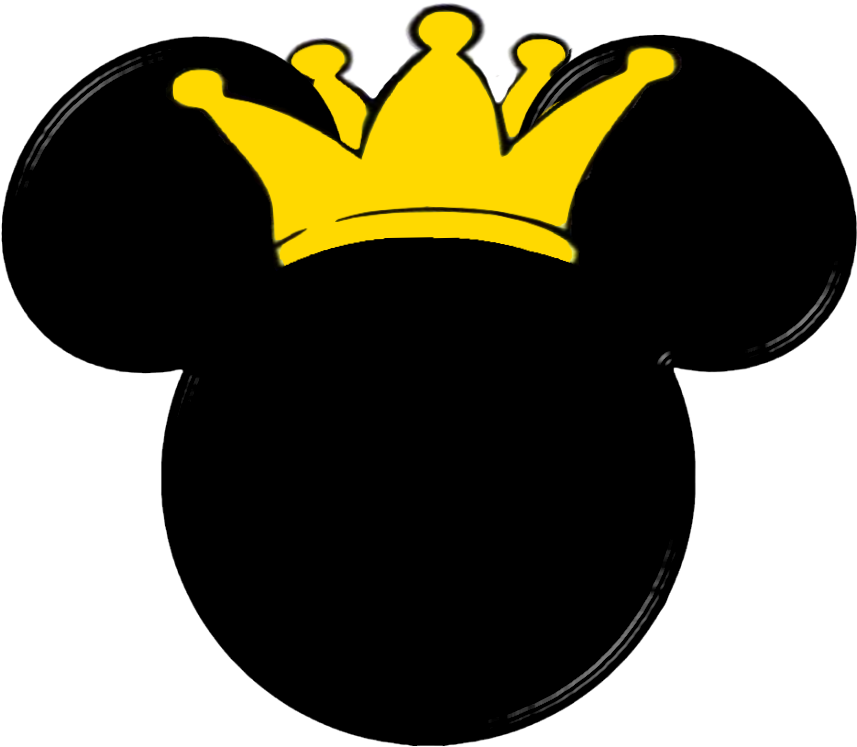 Precious Mickey And Minnie Heads - Prince Mickey Mouse Ears (873x813), Png Download