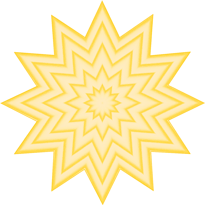 Star Pattern Drawing, Soft Yellow Pattern Of Stars - Flag In The Style Of Nepal (827x832), Png Download