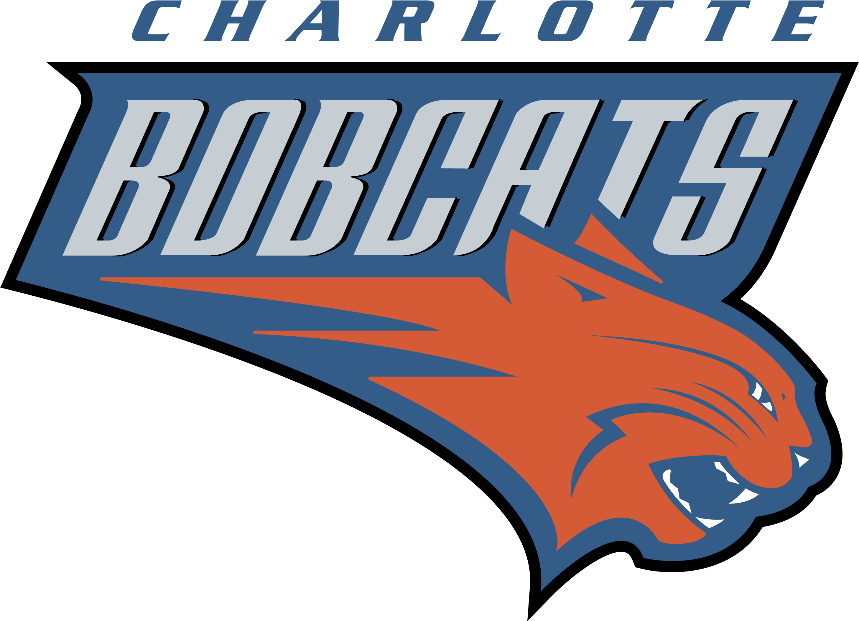 Charlotte Bobcats Logo - Charlotte Bobcats Logo Png (3840x2160), Png Download