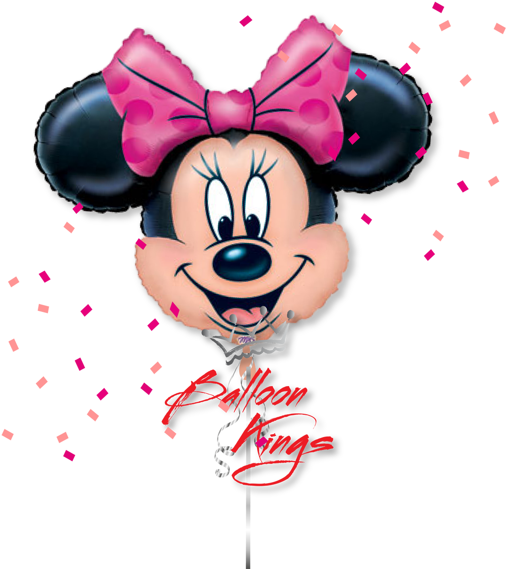 Minnie Mouse Head Png - Character Balloon On Stick (1280x1280), Png Download