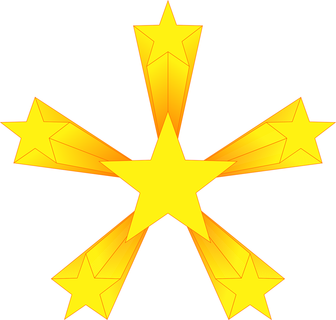 Yellow Stars Png - Yellow (1280x1217), Png Download