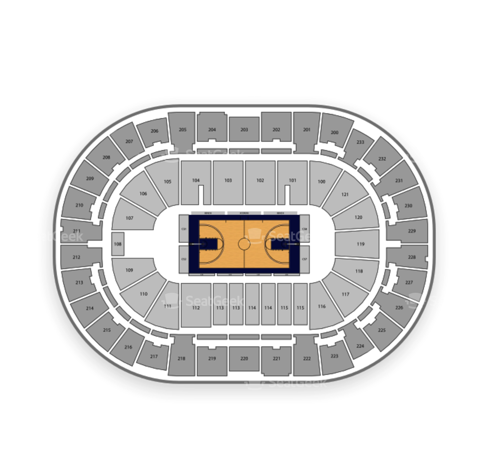 Charlotte Hornets Seating Chart - Bon Secours Wellness Arena (1000x1000), Png Download