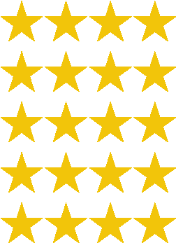 Yellow Small Stars 4 1/4" X 4 3/4" Reflective Vinyl - Central Coast Dance Studio (600x600), Png Download