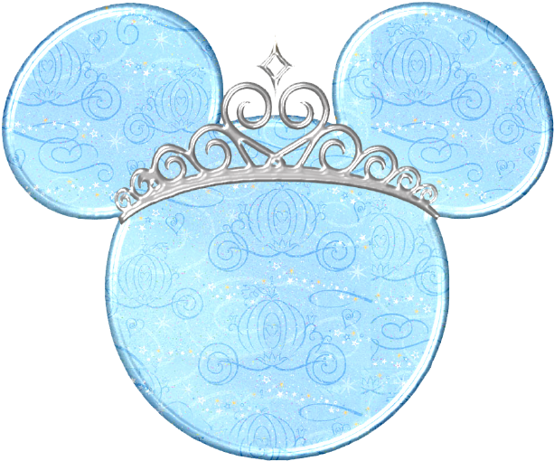 Bluc Coach Minnie Ears - Blue Minnie Mouse Head (623x521), Png Download