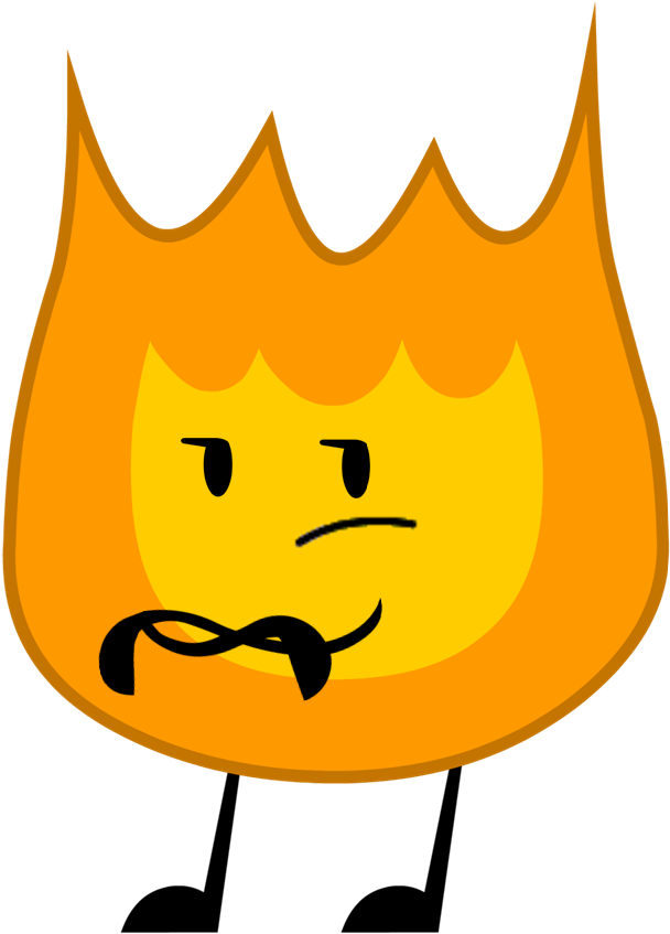 Firey Pose Object All Stars - Bfdi Dibujos (611x900), Png Download