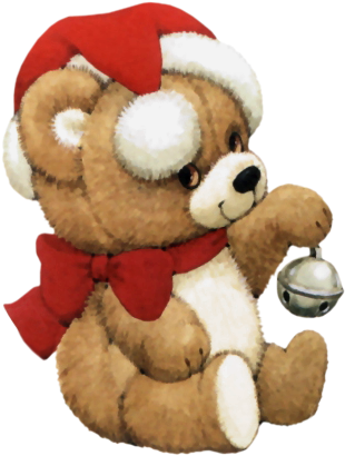 Transparent Christmas Cute Bear Clipart - Christmas Teddy Bear Png (320x419), Png Download