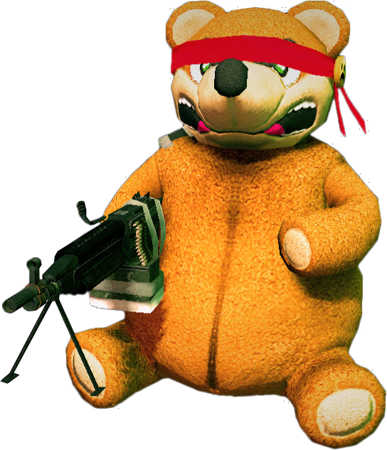 Freedom Bear - Dead Rising Teddy Bear (544x633), Png Download