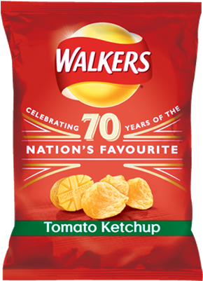 Tomato Ketchup - Walkers Crisps (340x420), Png Download