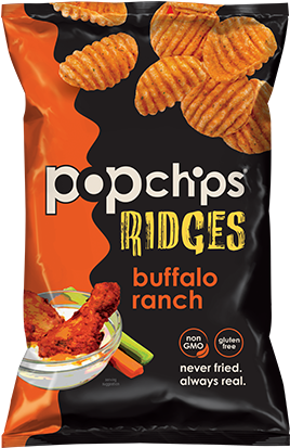5oz Bag Of Buffalo Ranch Popchips Ridges - Popchips Ridges Buffalo Ranch (422x422), Png Download