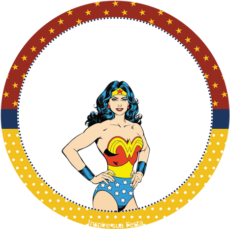 Kit Festa Grátis Para Imprimir Inspire Sua Festa ® - Wonder Woman Galaxy S6 Edge+ Pro Case - Wonder Woman (500x500), Png Download