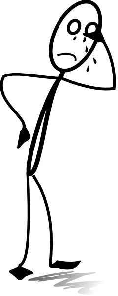 How To Set Use Sad Stickman Clipart (240x600), Png Download