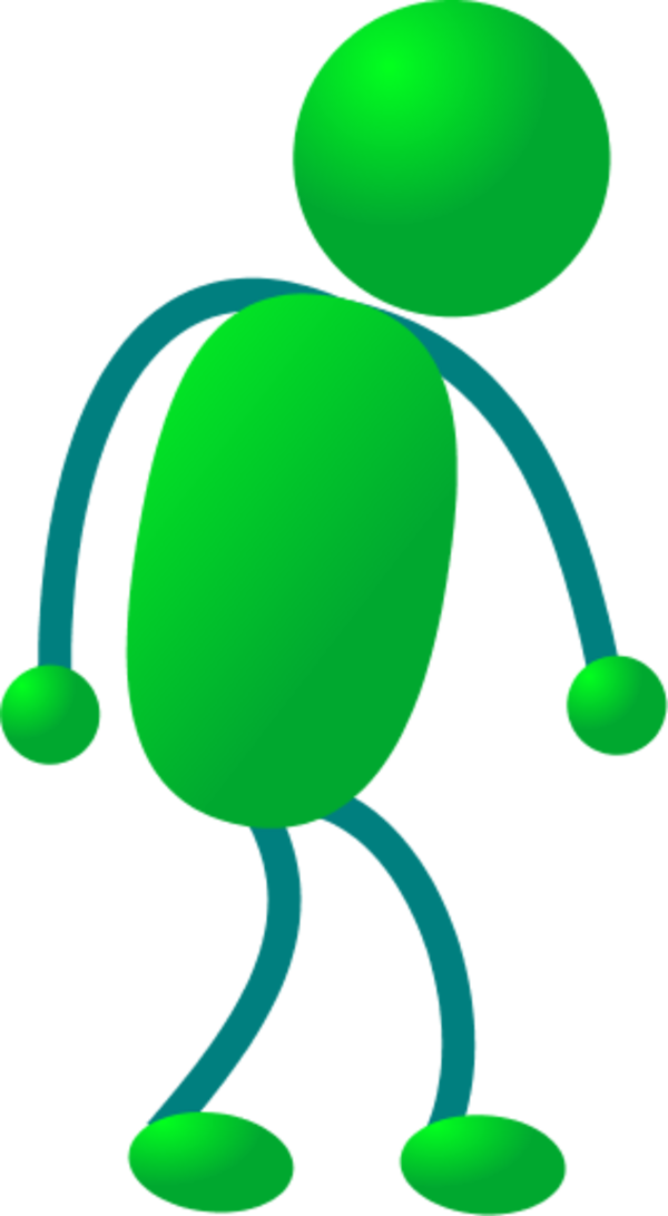 Stick Man Tired - Stickmen Png (600x1092), Png Download