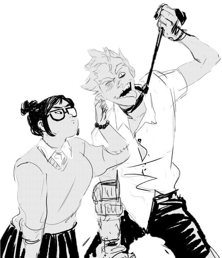 Whoops I Just Realised I Wrote Meihem Instead Of Roadrat - Mei And Junkrat Ship (754x864), Png Download