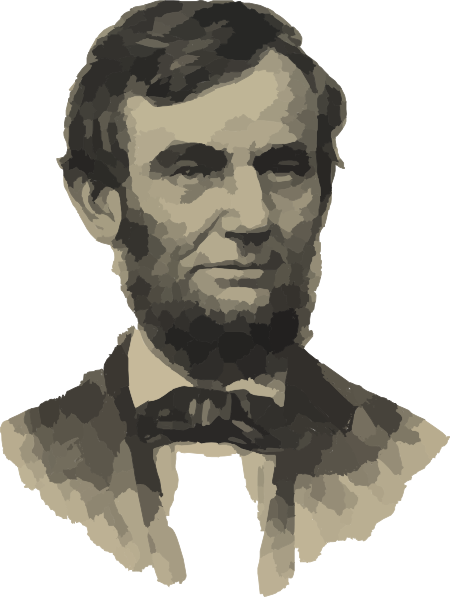 1 - Abraham Lincoln No Background (450x597), Png Download