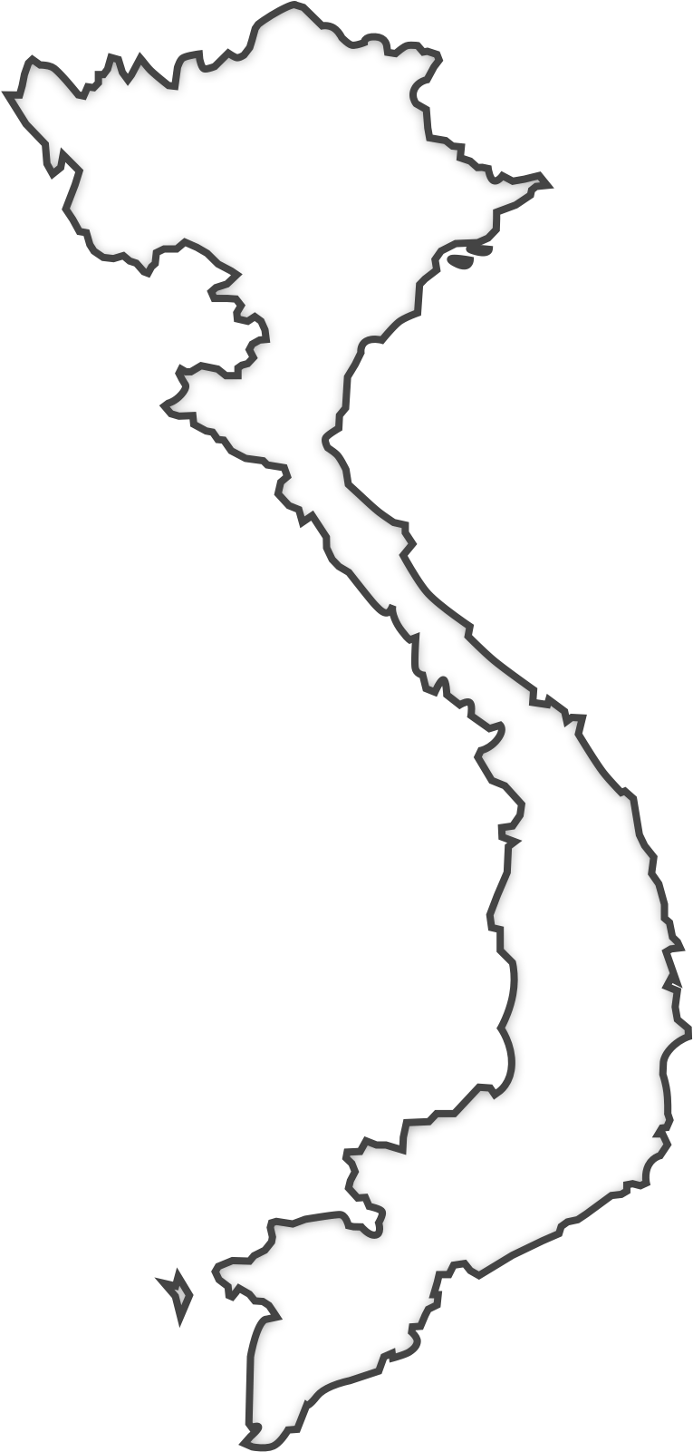 Vietnam Png - Map (2400x1800), Png Download