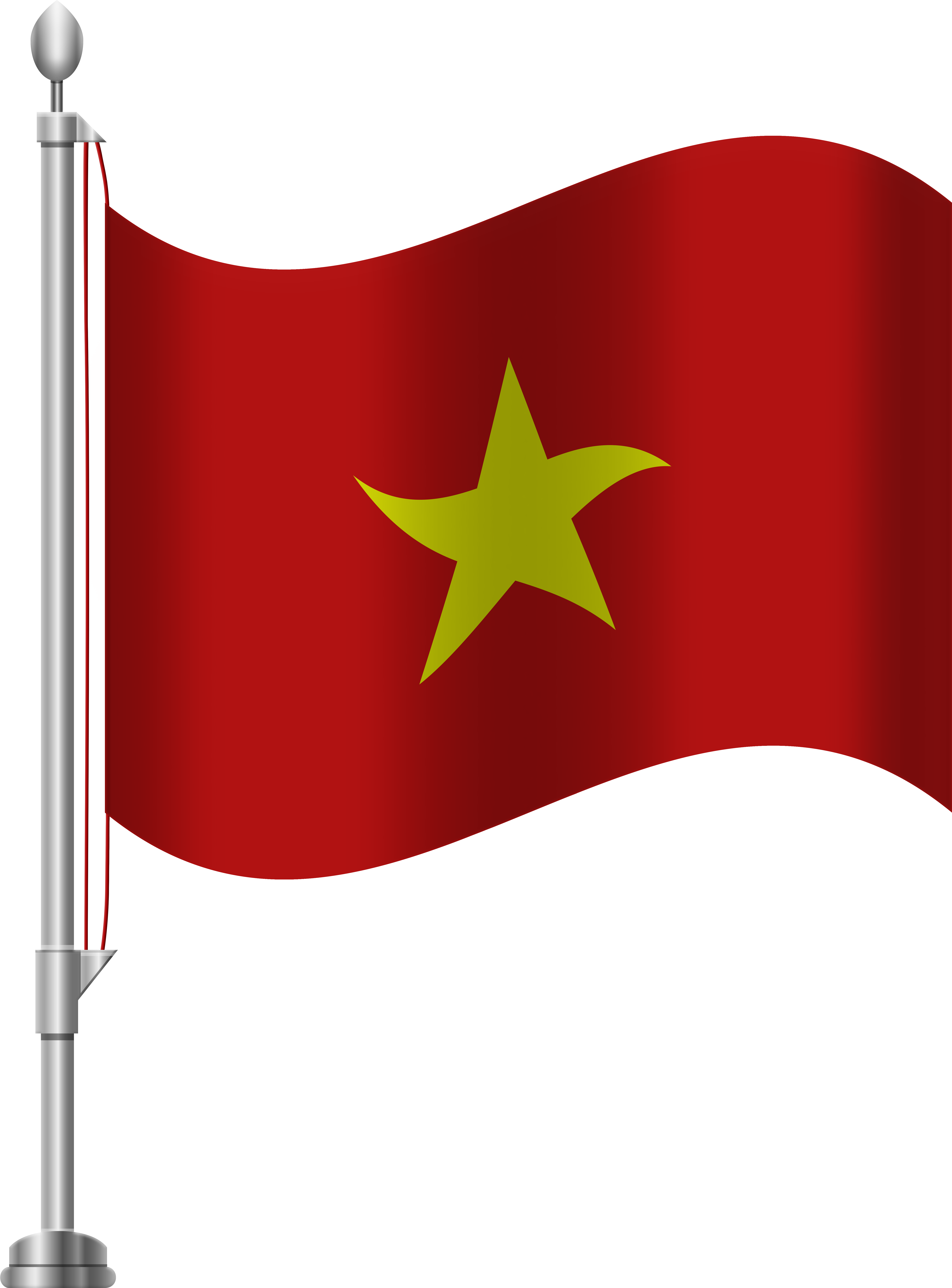 Vietnam Flag Png Clip Art (6141x8000), Png Download