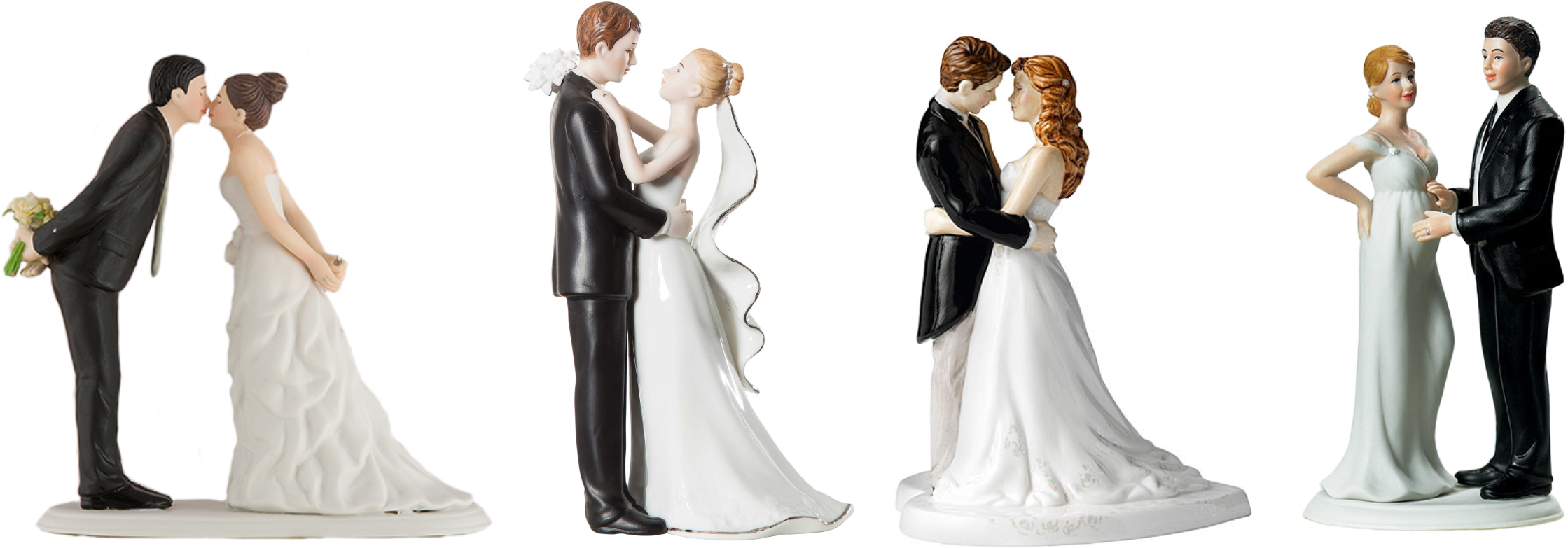 All Sorts Of Wedding Cake Toppers Are Available In - Wedding Cake Design Png (3368x801), Png Download